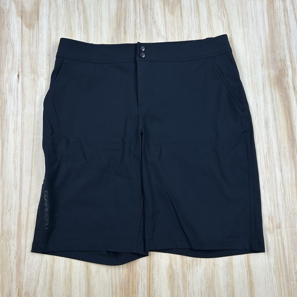 Garneau Black Cycling Shorts Size XL Men's 11"‎ Inseam